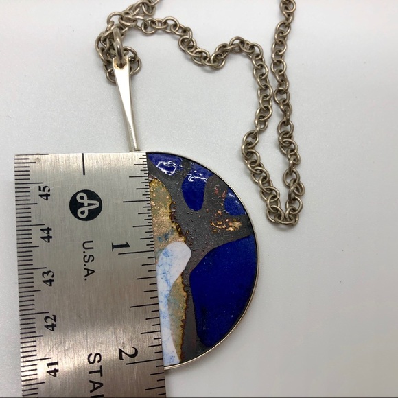 Sold! BORGE NIELSEN Enamel Necklace Pendant - Picture 6 of 6